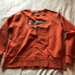 Harley - Davidson orange sweatshirt